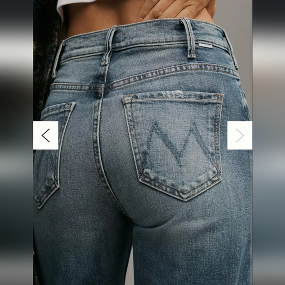 MOTHER The Hustler Roller Sneak High-Rise Wide-Leg Jeans in High on the Hog - Picture 2 of 11